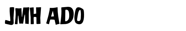 JMH Ado font preview
